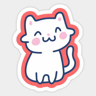 cute cat drawing Sticker